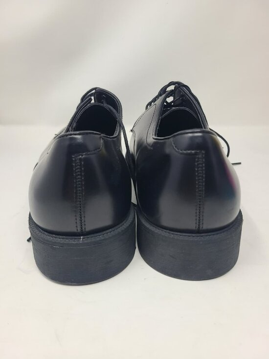 Zara Black Leather Derby Shoes Size US 12 2480/920 main image 6